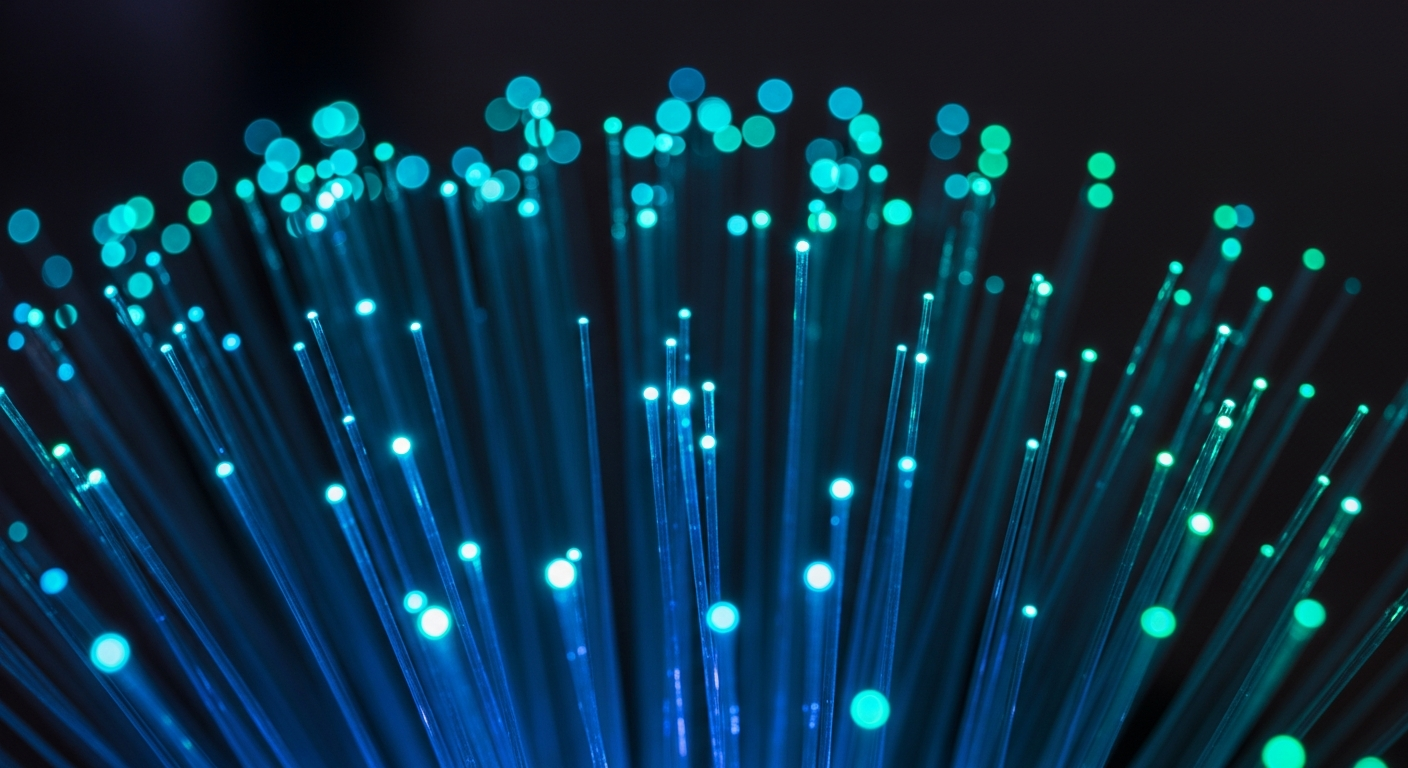 Glowing fiber optic cables